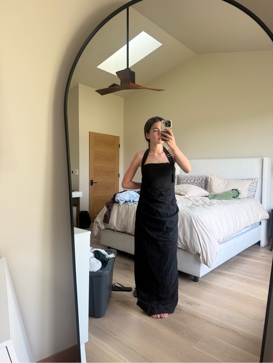 Peppermayo Dresses & Skirts - Peppermayo black maxi dress with silver back detail size 6 worn once